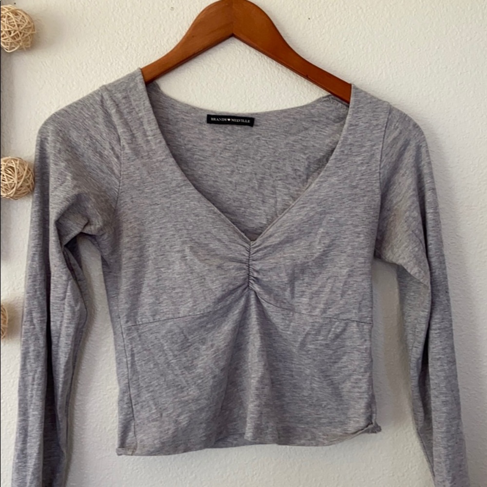 Brandy long sleeve grey